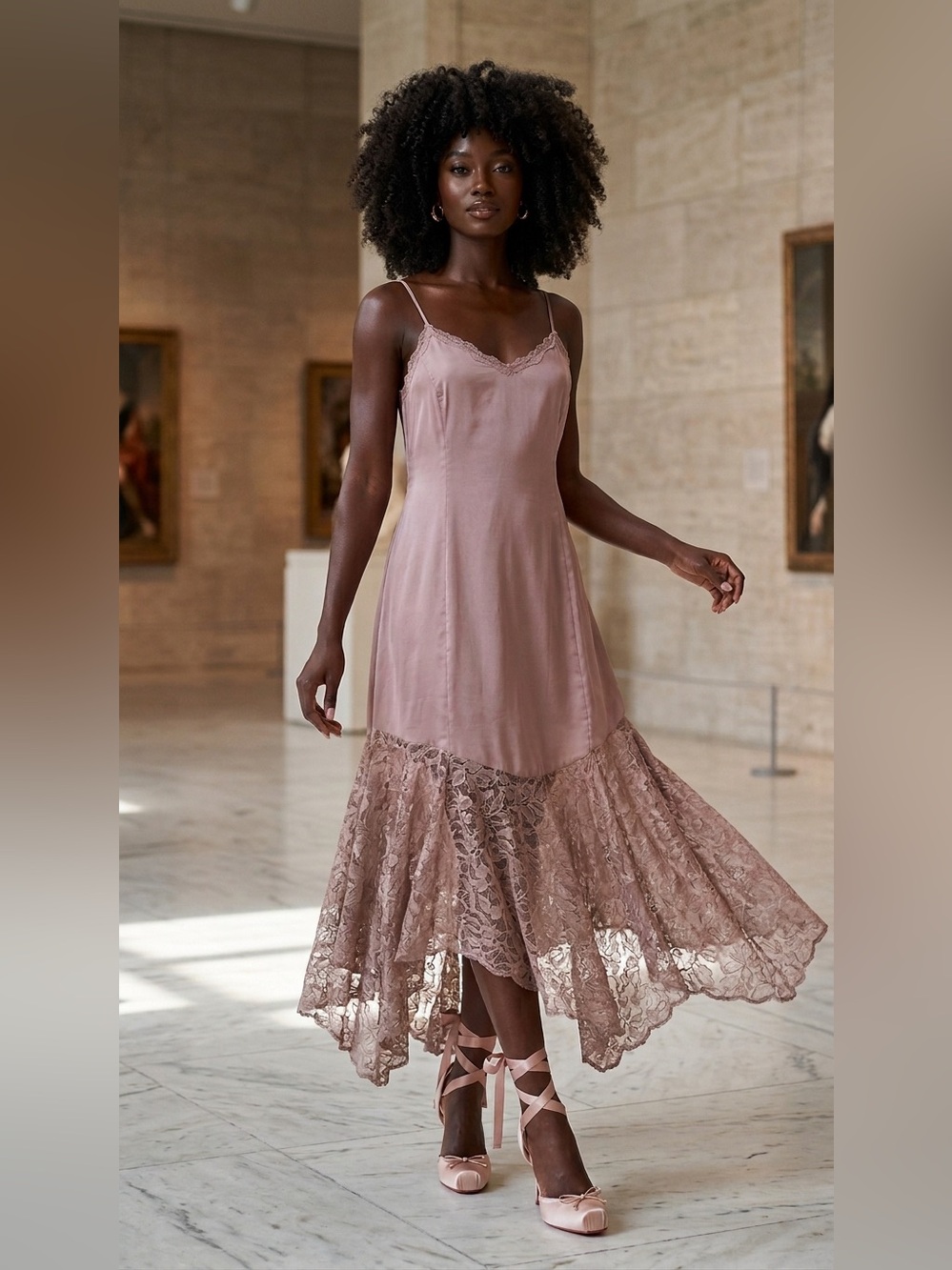 VINTAGE LORRIE KABALA SLIP DRESS